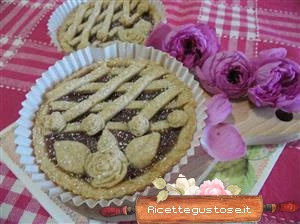 crostatine tumminica marmellata petali di rosa e mele