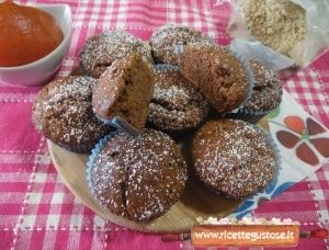 muffin cachi farina di arachidi
