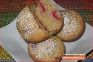 Muffin ai lamponi con farina di farro