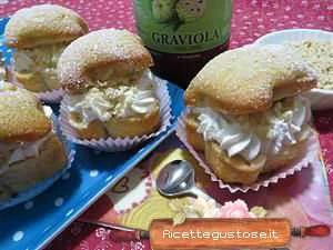 muffin mele cotogne e succo di graviola ricetta
