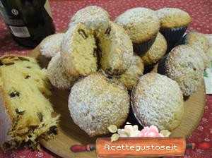 muffin panettone e spumante