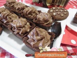 pasticcini biscotti pan di stelle e crema gianduia