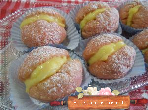 pesche dolci alla crema