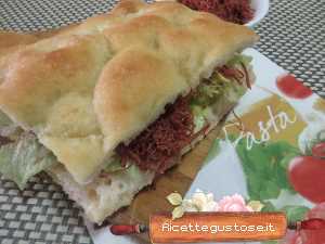 pizza bianca sfilacci di equino