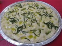 focaccia pronta per il forno