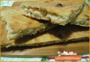 Pizza bianca senza impasto