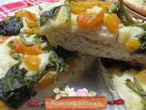ricetta pizza tenerume zucca pomodori verdi