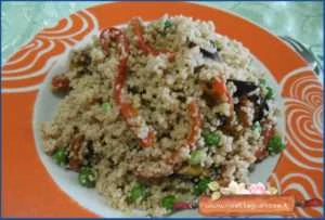 ricetta cous cous 4 cereali piselli blu cozze