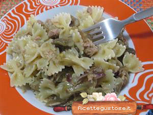 farfalle tonno e carciofi