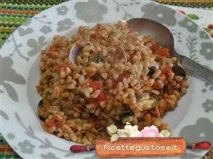 farro perlato cozze e vongole ricetta