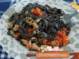 ricetta fettuccine nero di seppia