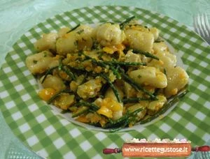 gnocchi di pane tonno salicornia ricetta