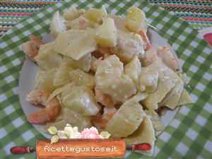 Maltagliati patate e mazzancolle