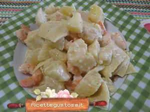 maltagliati patate mazzancolle ricetta