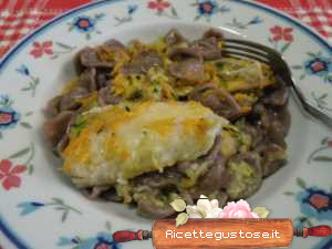 Orecchiette al primitivo verdure e pesce sughero