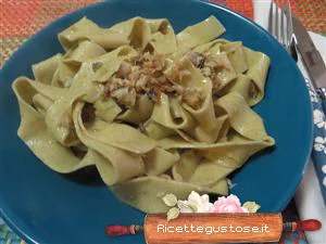 pappardelle alle lenticchie con aringhe in bianco ricetta