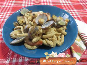 passatelli vongole ceci gamberoni