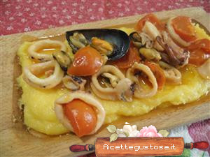polenta cozze calamari