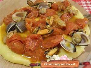 polenta cozze e vongole ricetta