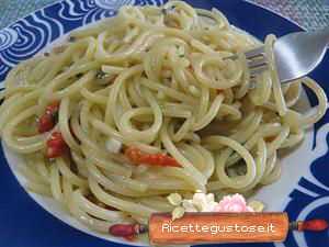 Spaghetti ai fasolari in bianco