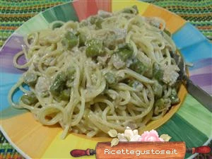 spaghetti cremosi asparagi e tonno