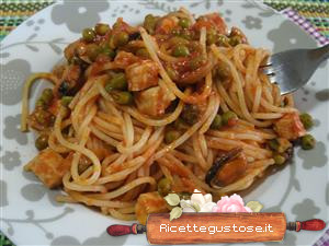 spaghetti ragu di pesce