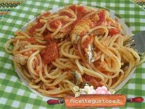 Spaghetti al sugo di aringhe