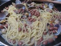 spaghetti vongole e fagioli 3