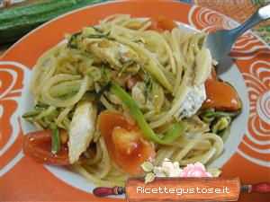 spaghetti zucchine e gallinella