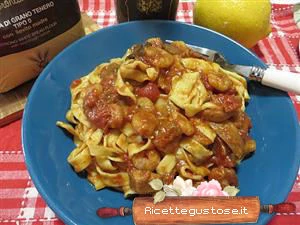 tagliatelle limone porcini gamberetti ricetta