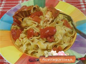 Tagliatelle aromatiche all astice