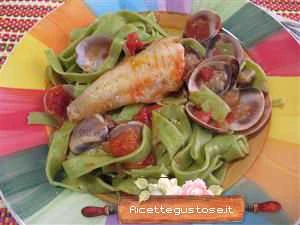 tagliatelle vongole e gallilella ricetta