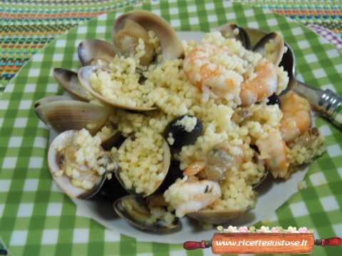 cous cous freddo vongole mazzancolle