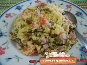 couscous di mais al salame rosa