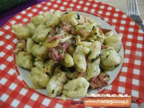 Gnocchi freddi zucchine simmenthal