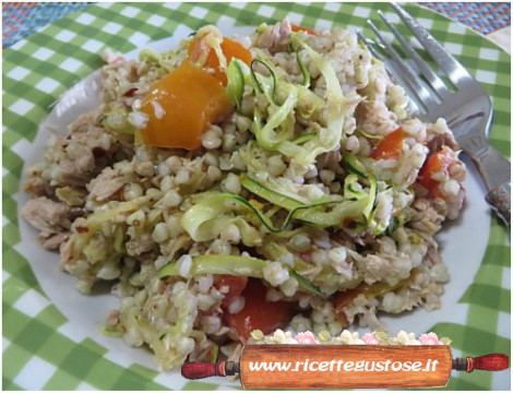 insalata grano saraceno tonno