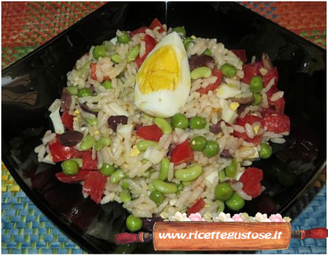 insalata di riso fagiolotti verdi