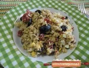 insalata di quinoa con bresaola e maionese di avocado