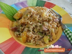 ricetta legumotti freddi in insalata con prosciutto e melone
