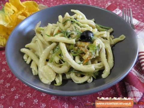 malloreddus freddi fiori zucca crema di noci