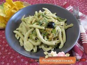 malloreddus freddi fiori di zucca e crema di noci ricetta
