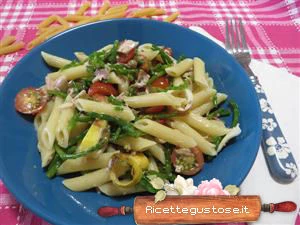 pasta fredda tonno calamari e salicornia ricetta