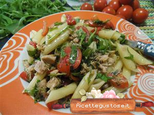 Pasta fredda rucola e tonno