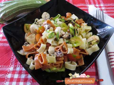 pasta fredda seppioline zucchine gratinate