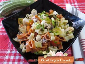 pasta fredda seppioline e zucchine