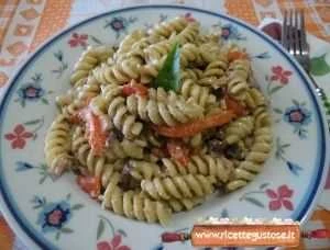 pasta fredda verdue grigliate e salame ricetta