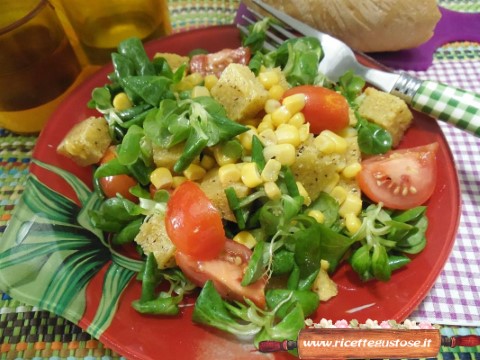 polenta fredda in insalata