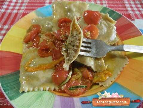 ravioli freddi fiori di zucca