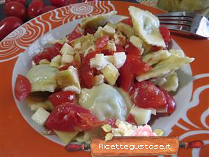 ravioli crudo e carciofini