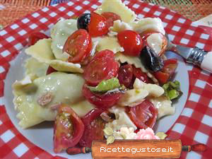 ravioli freddi ricotta e spinaci